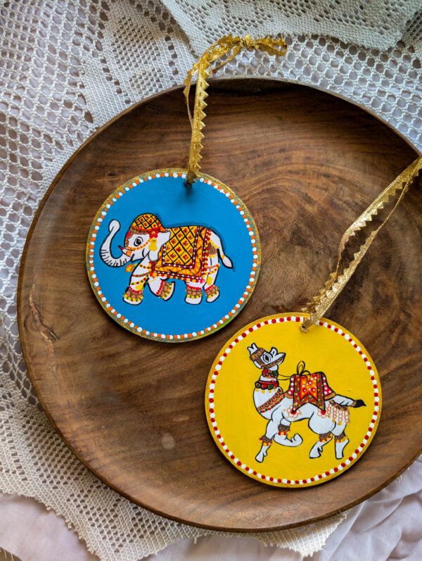 Indian style Hand-painted Christmas Ornament - Image 4