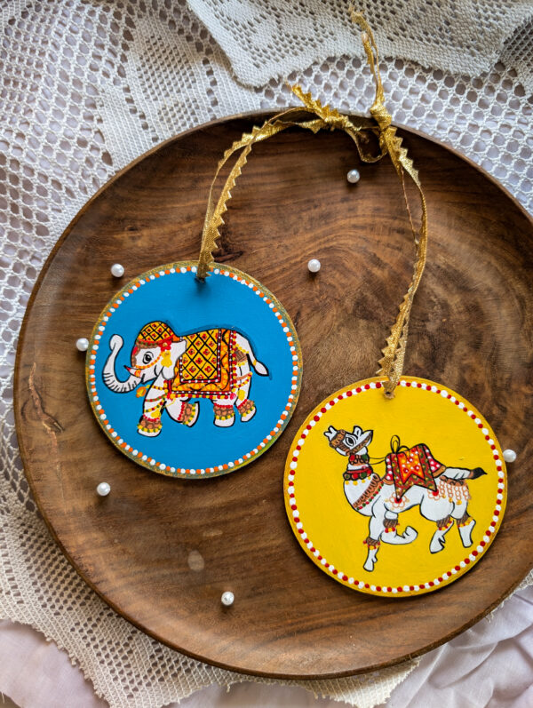 Indian style Hand-painted Christmas Ornament