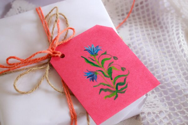 Set of 20 Floral Motifs Gift tags - Image 2