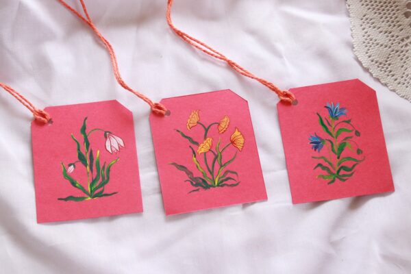 Set of 20 Floral Motifs Gift tags - Image 8