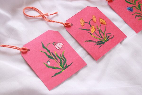 Set of 20 Floral Motifs Gift tags - Image 9